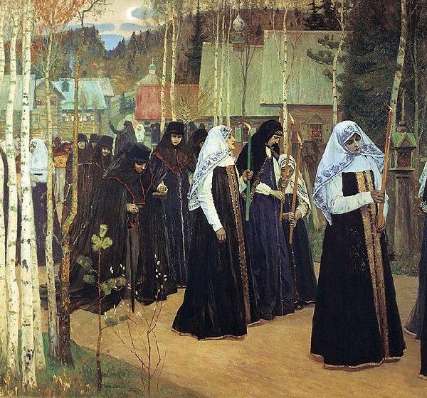 Nesterov, Mikhail Taking the Veil Germany oil painting art